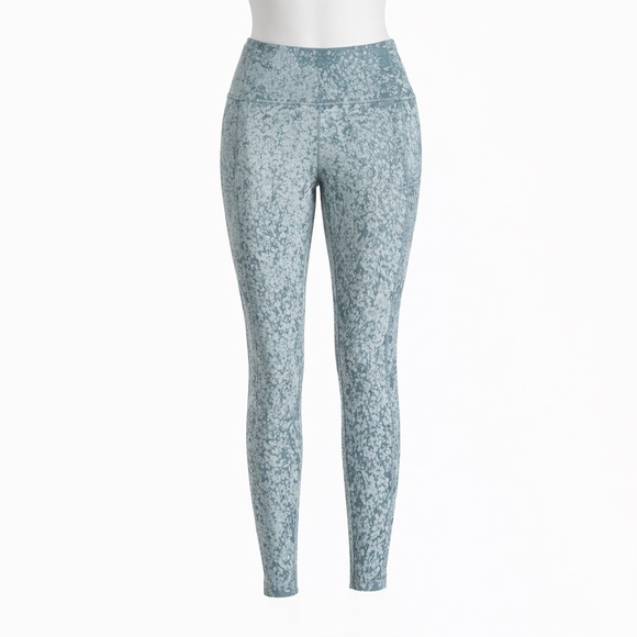 lululemon athletica Pants - Size 12 Lululemon Invigorate High-Rise Tight Leggings Blue Grey Print Pockets